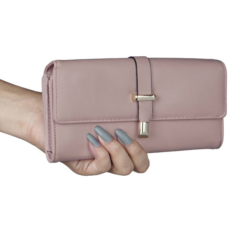 NFI essentials Wallet for Girl's Stylish Clutch Hand Women's Wallet Card Holders Money Purse Mobile Pouch Bag (Beige)