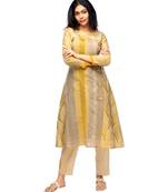 Golden Chanderi kurti