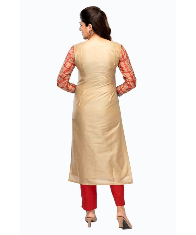 Multicolor Chanderi kurti