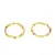 Gold Plated Stone Studded  Set of Two Bangles