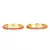Gold Plated Stone Studded Set of Two Bangles