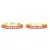 Purple Gold Plated Set of Two Bangles