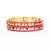Purple Gold Plated Set of Two Bangles