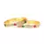 Gold Plated Stone Studded Set of Four Bangles