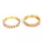 White Gold Plated Stone Studded Set of Six Bangles