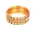 White Gold Plated Stone Studded Set of Six Bangles