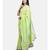 Unitex Fashion  Premium Quality Pista Green with Silver Linen Zari Border saree
