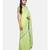 Unitex Fashion  Premium Quality Pista Green with Silver Linen Zari Border saree
