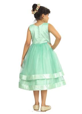 Kids Sky Blue Frock  2