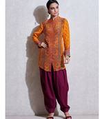 Band Collar Full Sleeves Kurti
