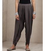 Grey Solid Dhoti Pants