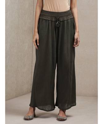 Straight Palazzo With Pockets 1