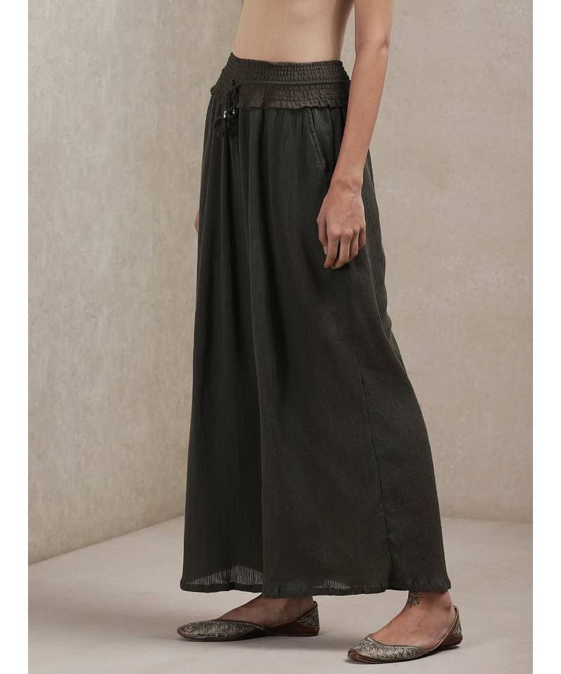 Straight Palazzo With Pockets