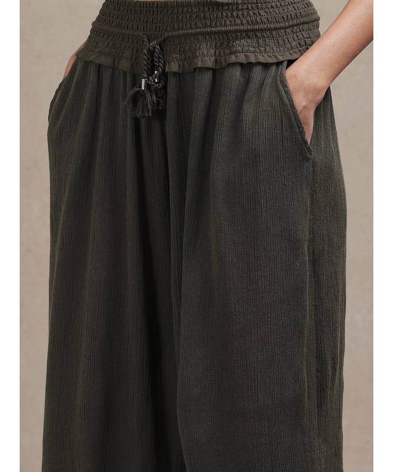 Straight Palazzo With Pockets