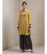 Collar Neck 3/4 Sleeve Printed Kurti