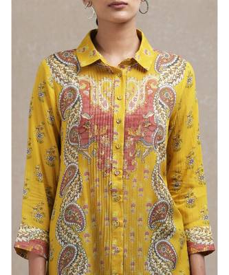 Collar Neck 3/4 Sleeve Printed Kurti 5