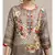 Grey Floral Print Kurta Set