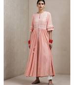 Peach Embroidered Kurta with Palazzos