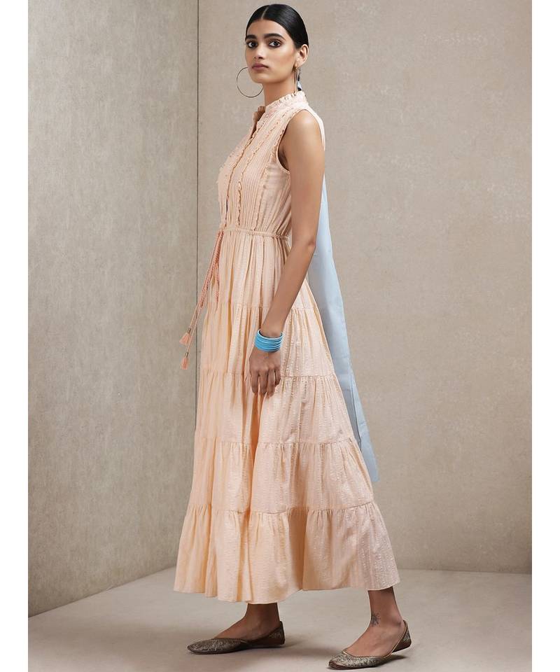 Peach Self-Work Dress