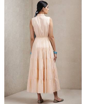 Peach Self-Work Dress 4