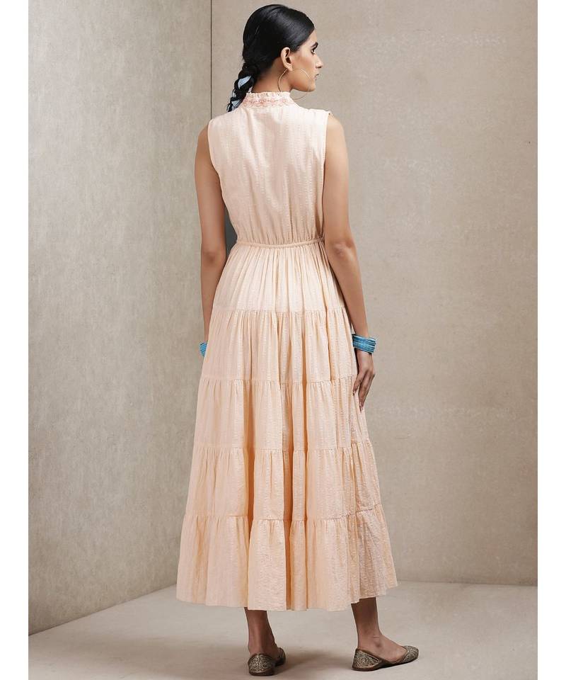 Peach Self-Work Dress