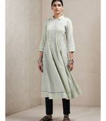 Mint Green Striped Kurta