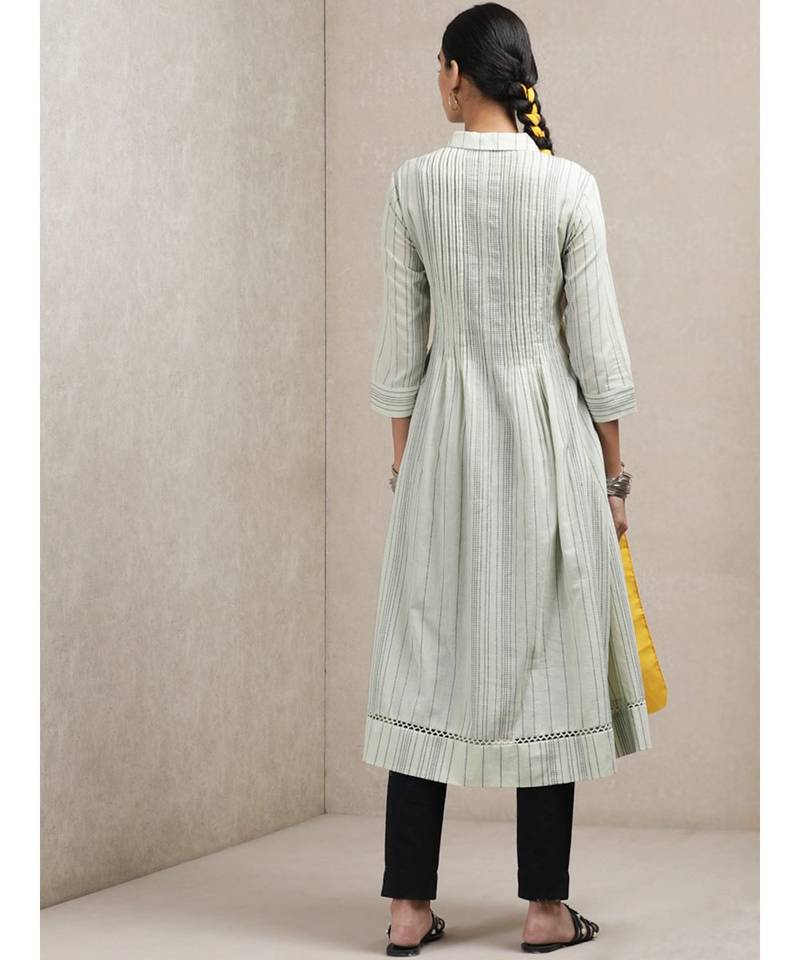 Mint Green Striped Kurta