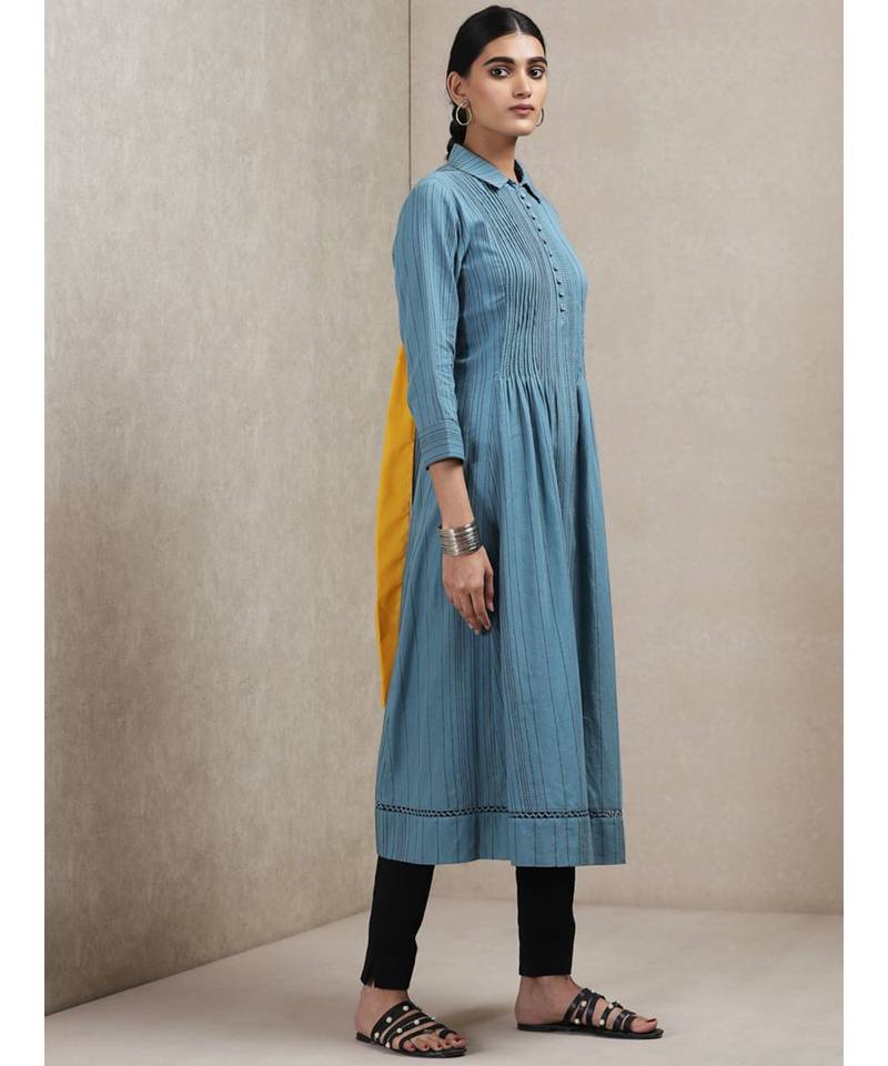 Blue Striped Kurta
