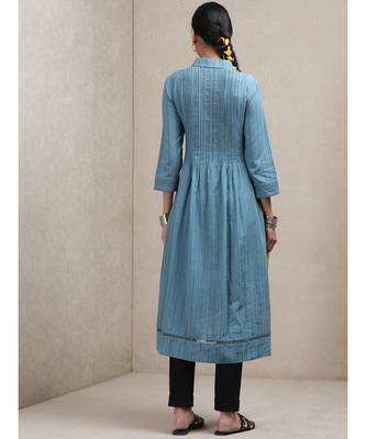 Blue Striped Kurta 4