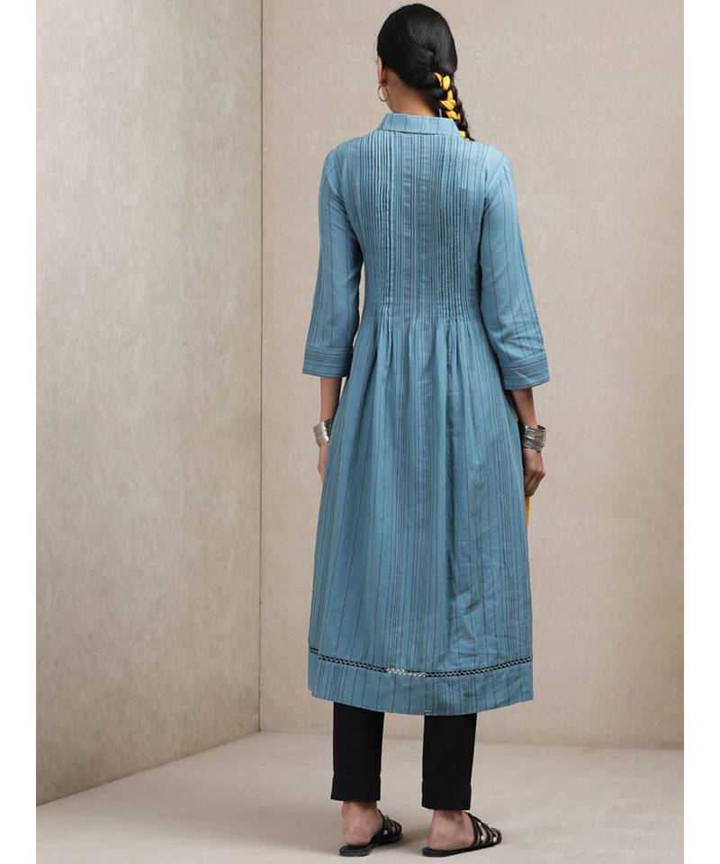 Blue Striped Kurta