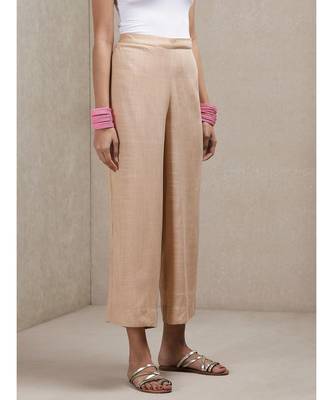 Beige Wide-Leg Palazzos 2