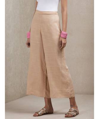 Beige Wide-Leg Palazzos 3