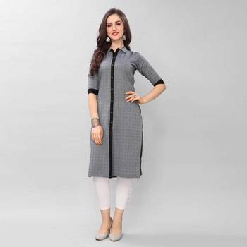 Fashion Kreza South Cotton Women's Straight Kurti A-Line Kurta 1