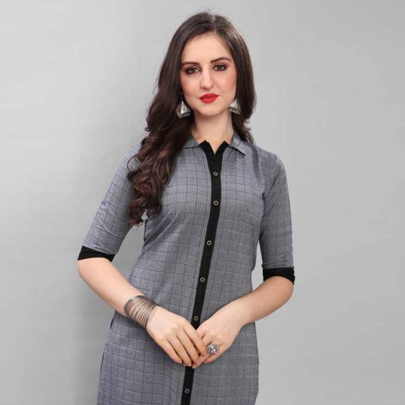 Fashion Kreza South Cotton Women's Straight Kurti A-Line Kurta