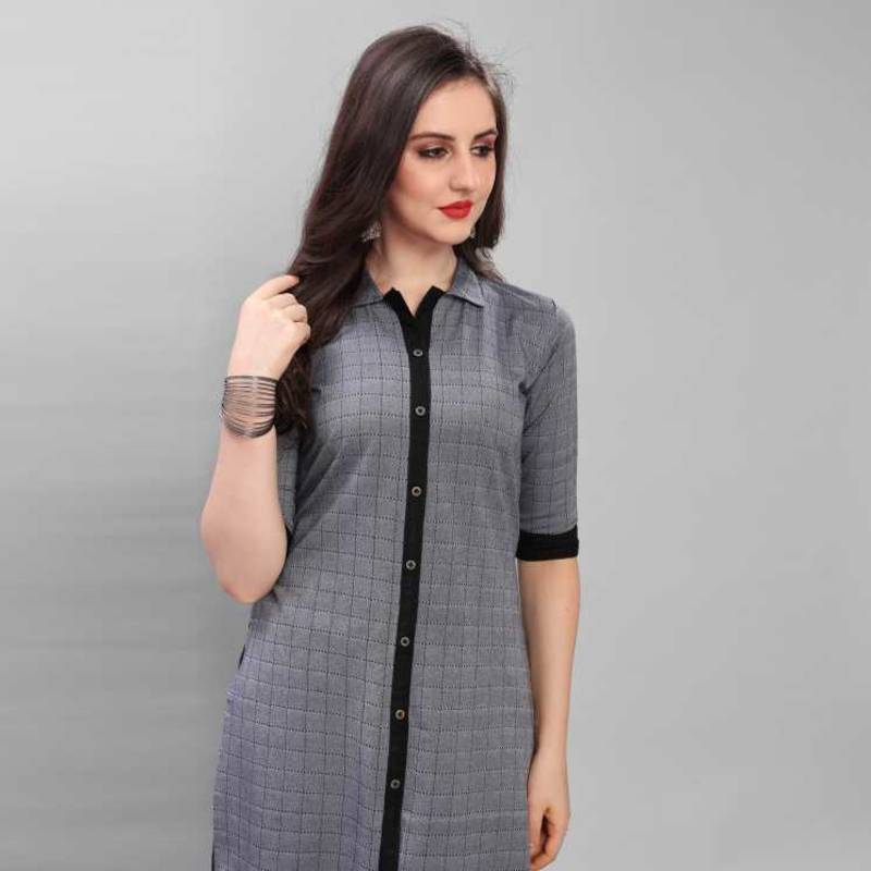 Fashion Kreza South Cotton Women's Straight Kurti A-Line Kurta