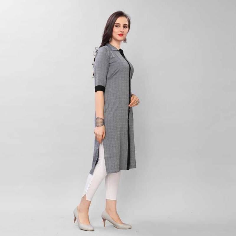 Fashion Kreza South Cotton Women's Straight Kurti A-Line Kurta