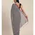 Grey Plain Cotton Handloom Sarees With Blouse