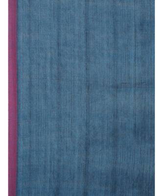 Blue Plain Cotton Handloom Sarees With Blouse 5