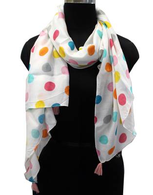 Appealing Muslin Fabric Multicolor Printed women scarf/Stoles 2