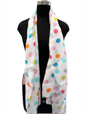 Appealing Muslin Fabric Multicolor Printed women scarf/Stoles 3
