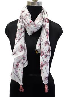 Dazzling Muslin Fabric Multicolor Printed women scarf/Stoles