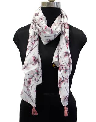 Dazzling Muslin Fabric Multicolor Printed women scarf/Stoles 1