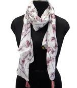 Dazzling Muslin Fabric Multicolor Printed women scarf/Stoles