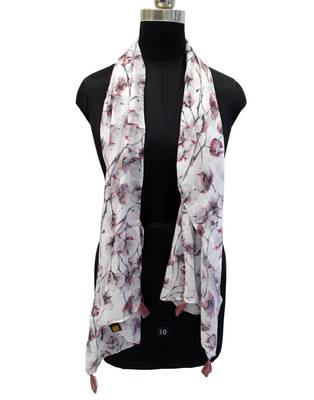Dazzling Muslin Fabric Multicolor Printed women scarf/Stoles 3