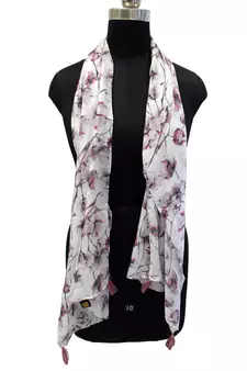 Dazzling Muslin Fabric Multicolor Printed women scarf/Stoles