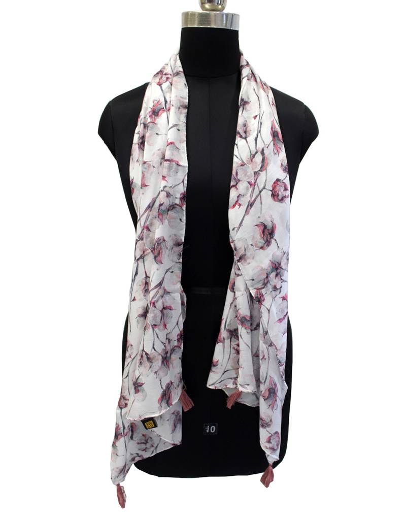 Dazzling Muslin Fabric Multicolor Printed women scarf/Stoles