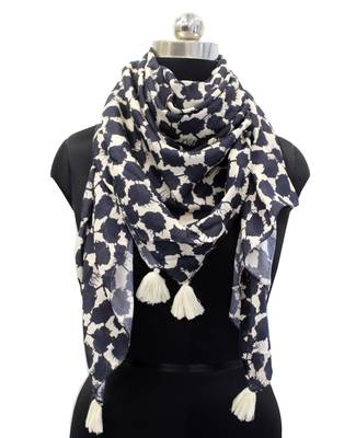 Pleasing Muslin Fabric Multicolor Printed women SQUARE scarf/Stoles 1