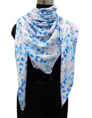 Stunning Muslin Fabric Multicolor Printed women SQUARE scarf/Stoles 1
