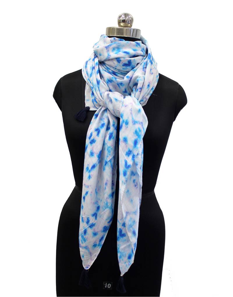 Stunning Muslin Fabric Multicolor Printed women SQUARE scarf/Stoles