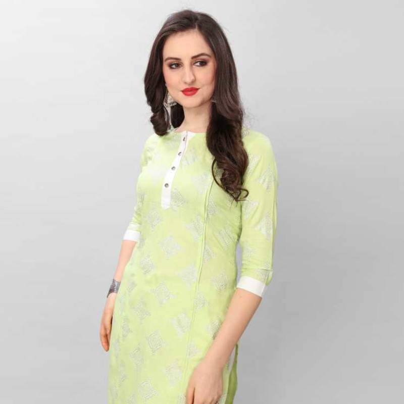 Fashion Kreza South Cotton Women's Straight Kurta